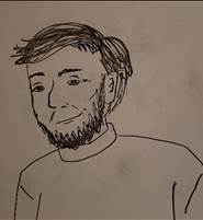 A drawing of a person

Description automatically generated